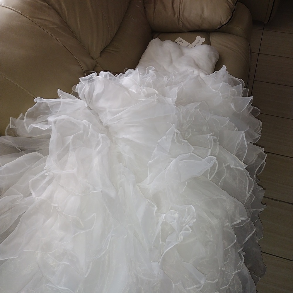 Beautiful never worn mermaid style wedding dress - Picture 4 of 4